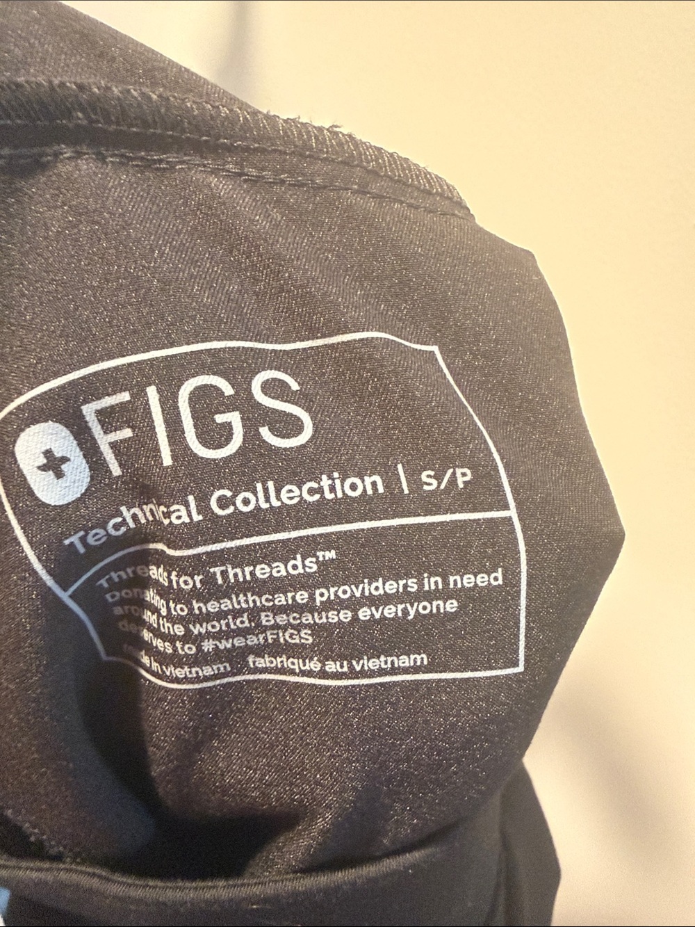 Figs- High Waisted Isabel Wide Leg - Small Petite Scrub Pant - Picture 6 of 7